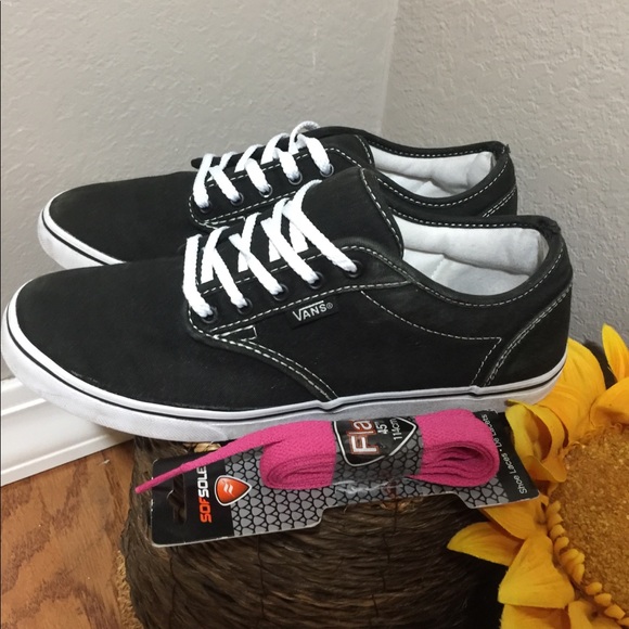 womens black vans size 7